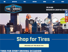 Tablet Screenshot of goldenvalleytire.com